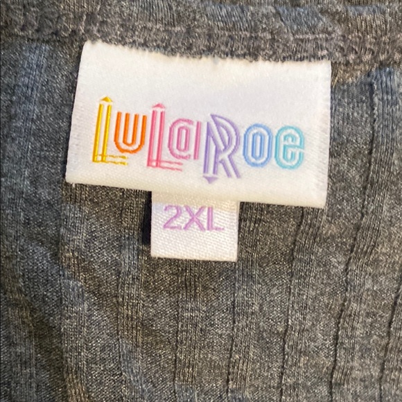 LuLaRoe Gray Ribbed Maxi Sundress - Picture 3 of 3